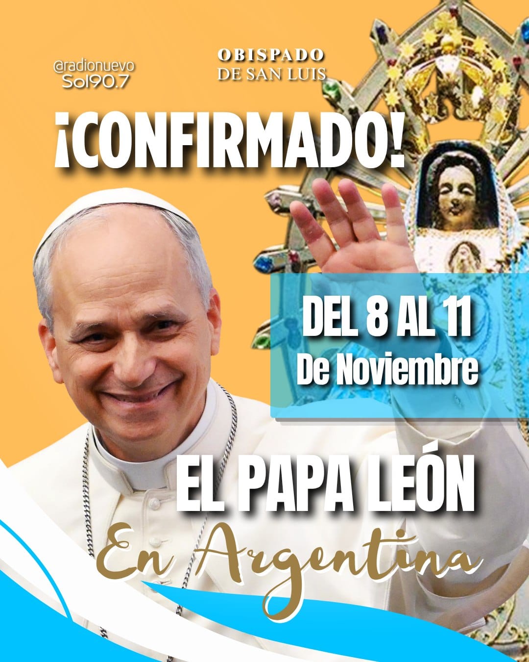 Bienvenido PAPA Leon Peregrino de la Paz